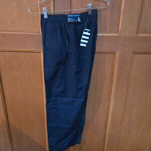Lands' End Women's Navy Blue Cotton Cropped Golf Pants Size 8 New With Tags